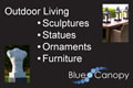 Blue Canopy - outdoor living - sculptures, statues, ornaments, furniture